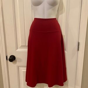 LuLaRoe Red A-Line Skirt